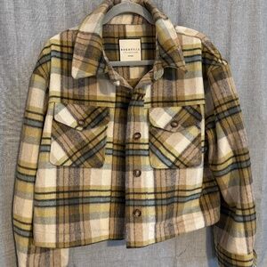 Bagatelle cropped Plaid Shacket